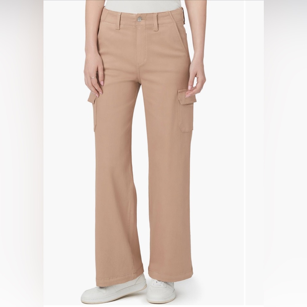 PAIGE Carly Coated High Waist Wide Leg Jeans